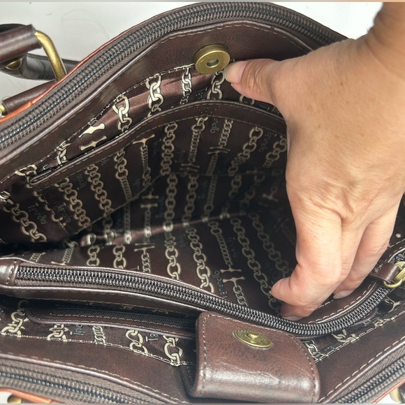 Tignanello Leather Houston St Crocodile Embossed Bag New With Defects** - Picture 7 of 15